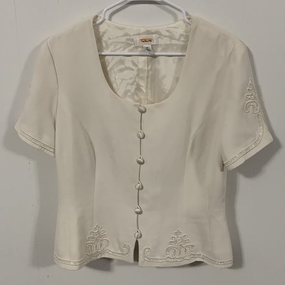 Loft fully lined Off white Suit good condition, career wear, Jacket has stains - Picture 1 of 12